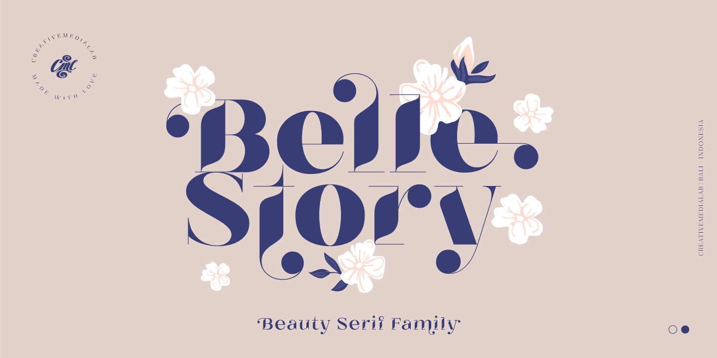 Пример шрифта Belle Story #11